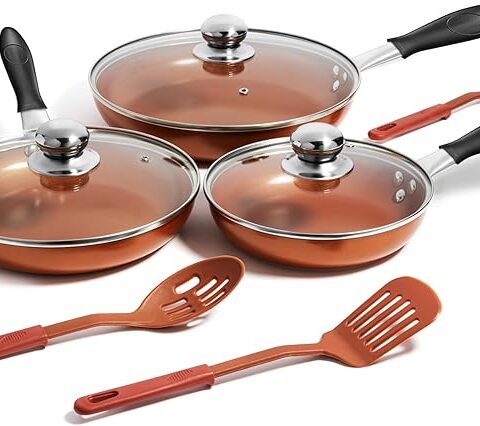 copper pan set