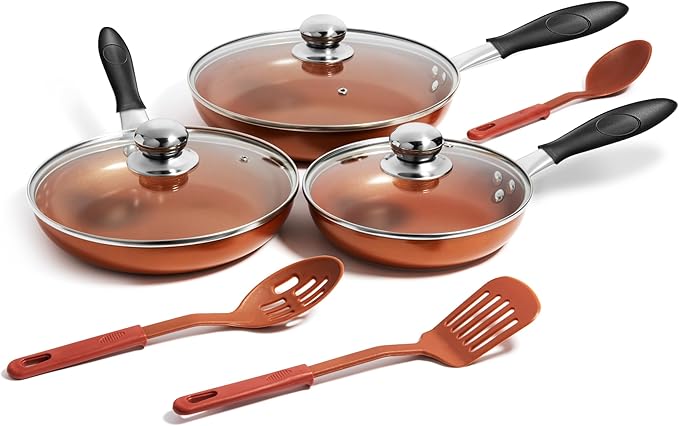 copper pan set