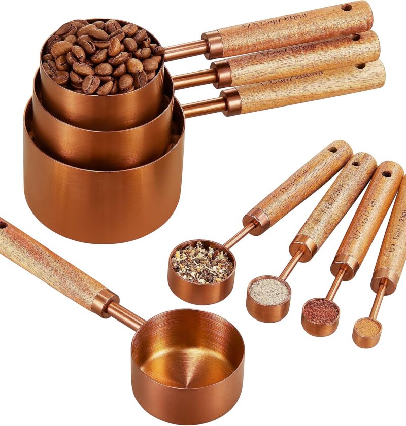 Copper measuring cups